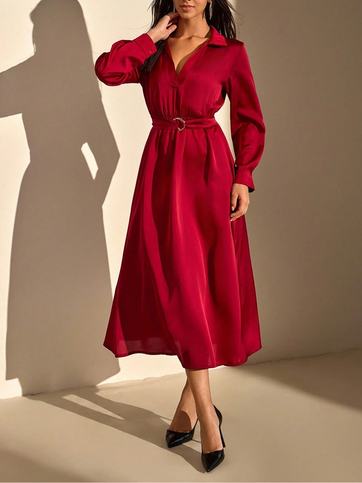 Rochie midi Shgein, roșu