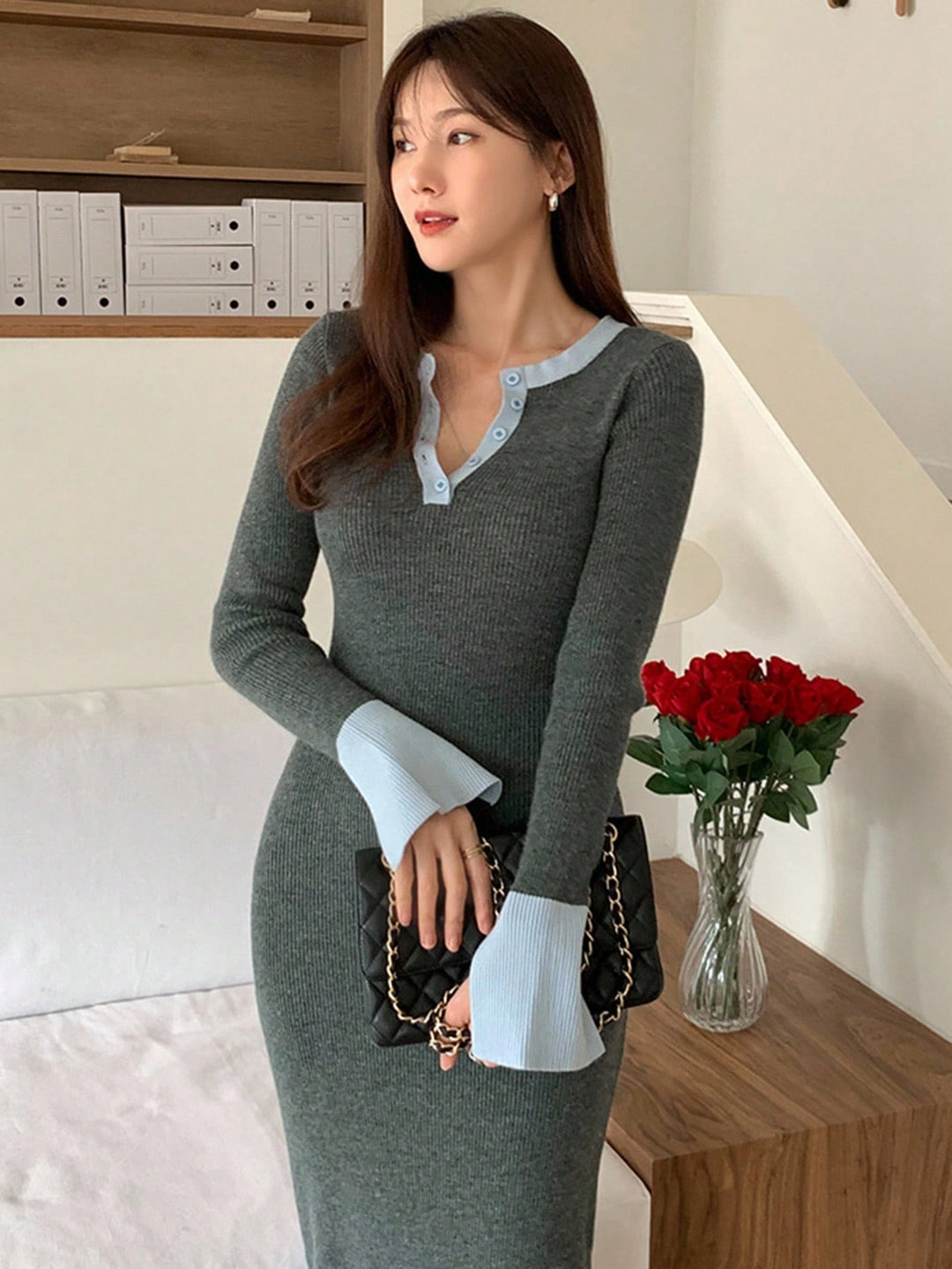 Rochie SHEIN, gri