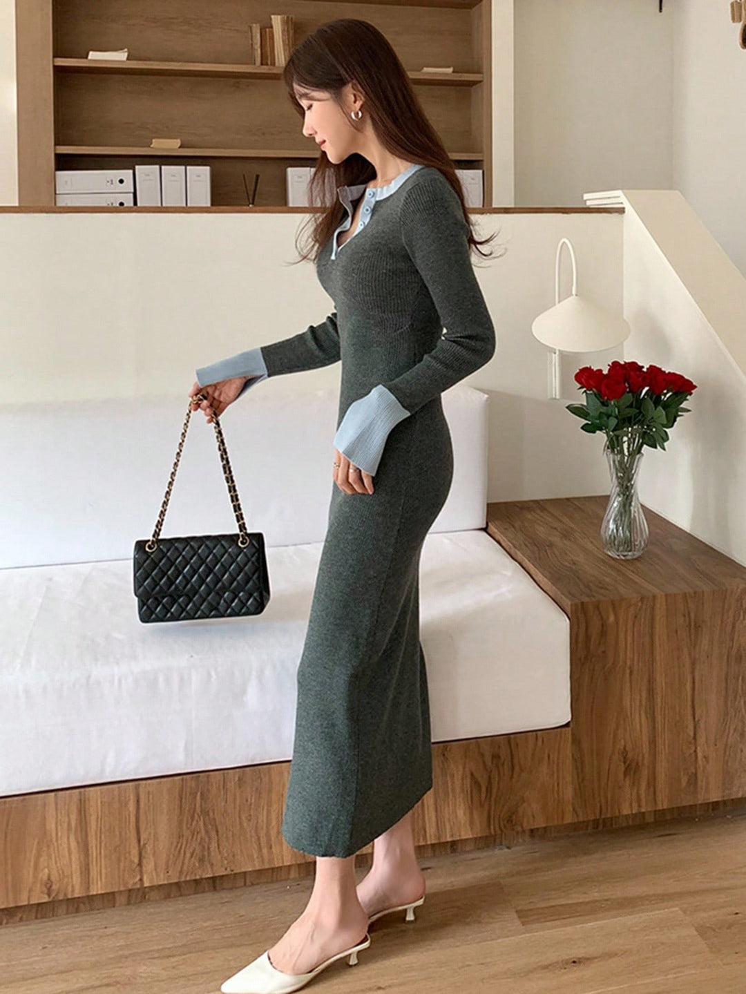 Rochie SHEIN, gri