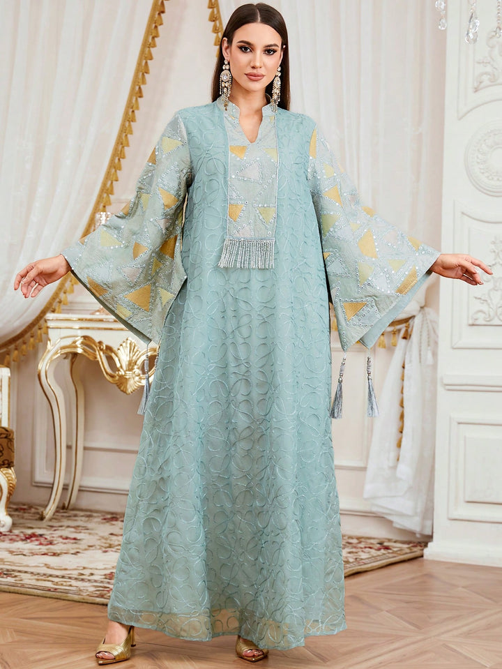 Set caftan și jalabiya SHEIN, verde