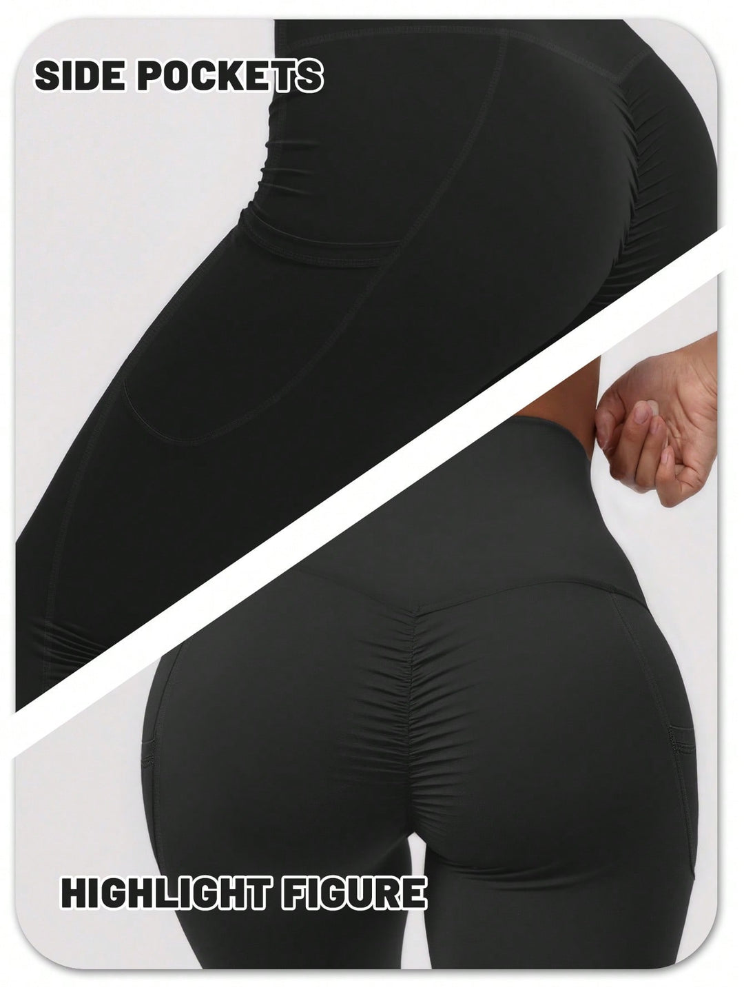 Pantaloni SHEIN, negru