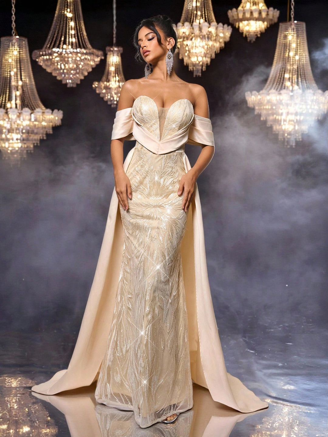Rochie SHEIN, auriu