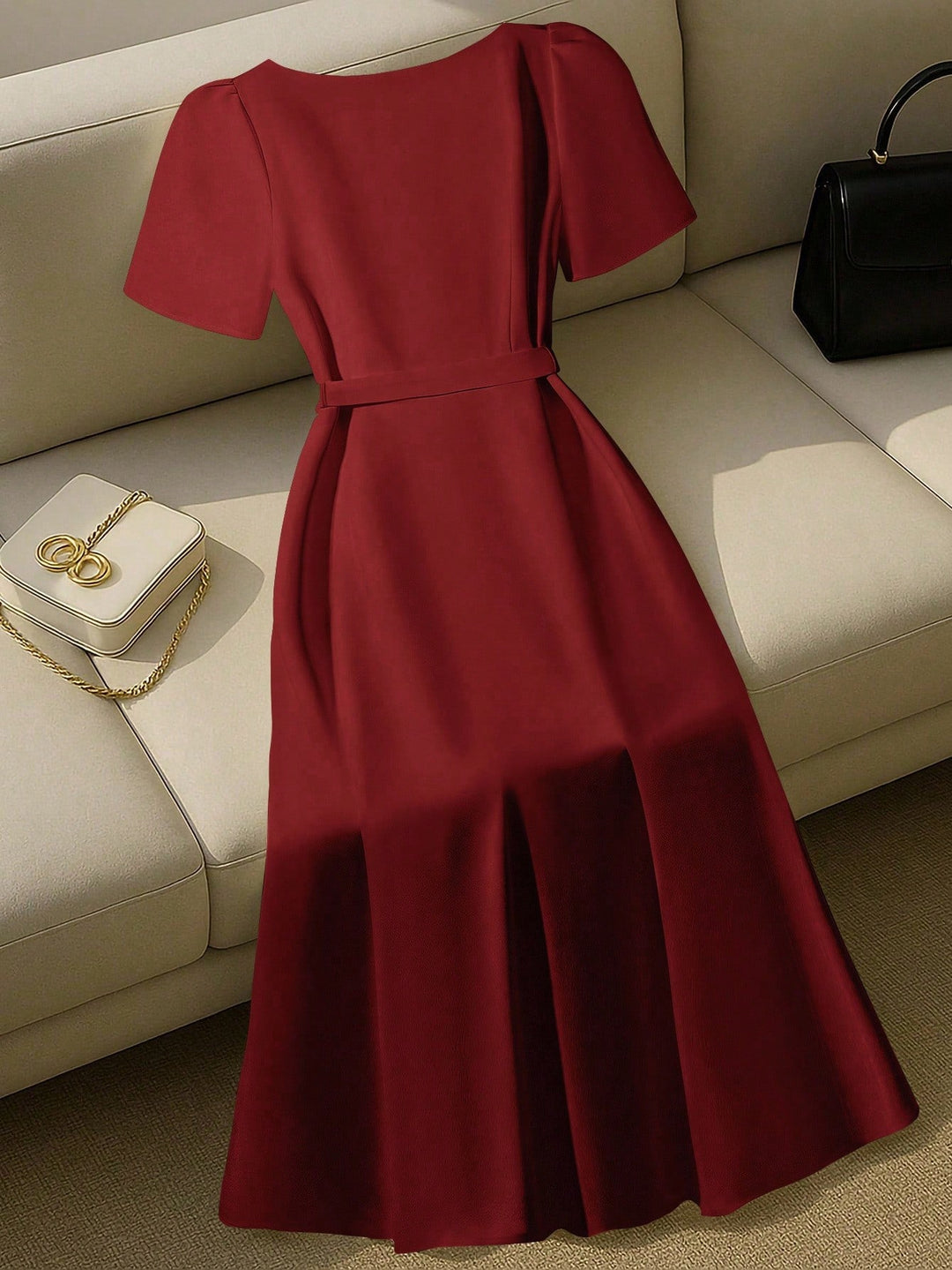 Rochie midi SHEIN, roșu