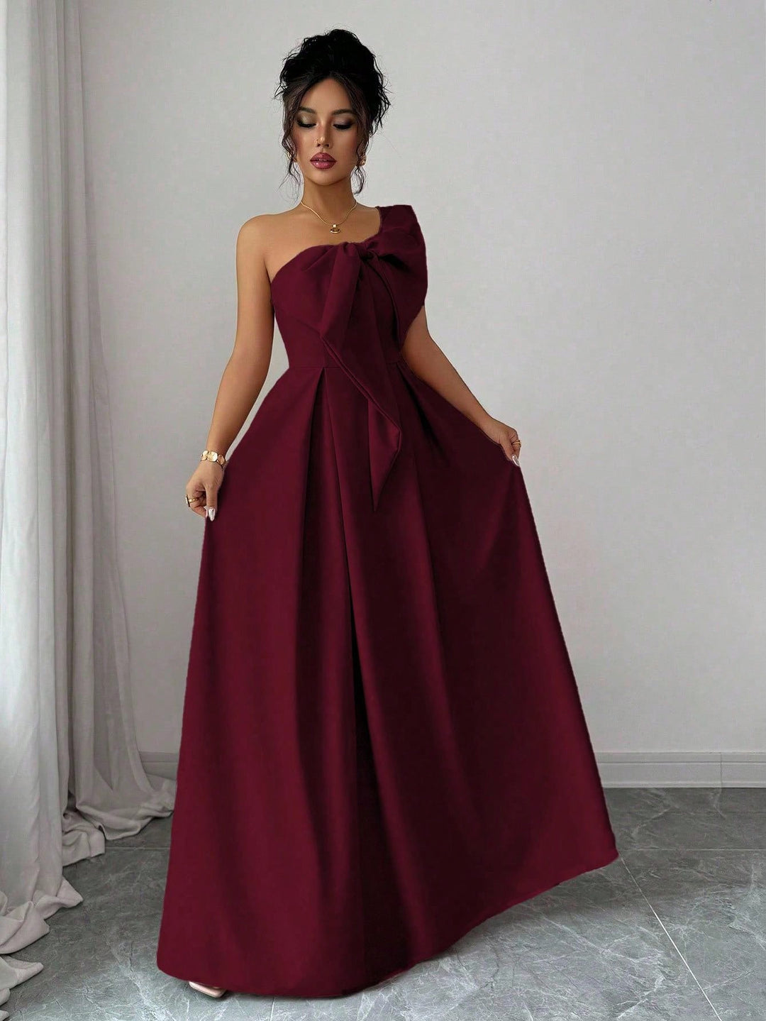 Rochie maxi SHEIN, vișiniu