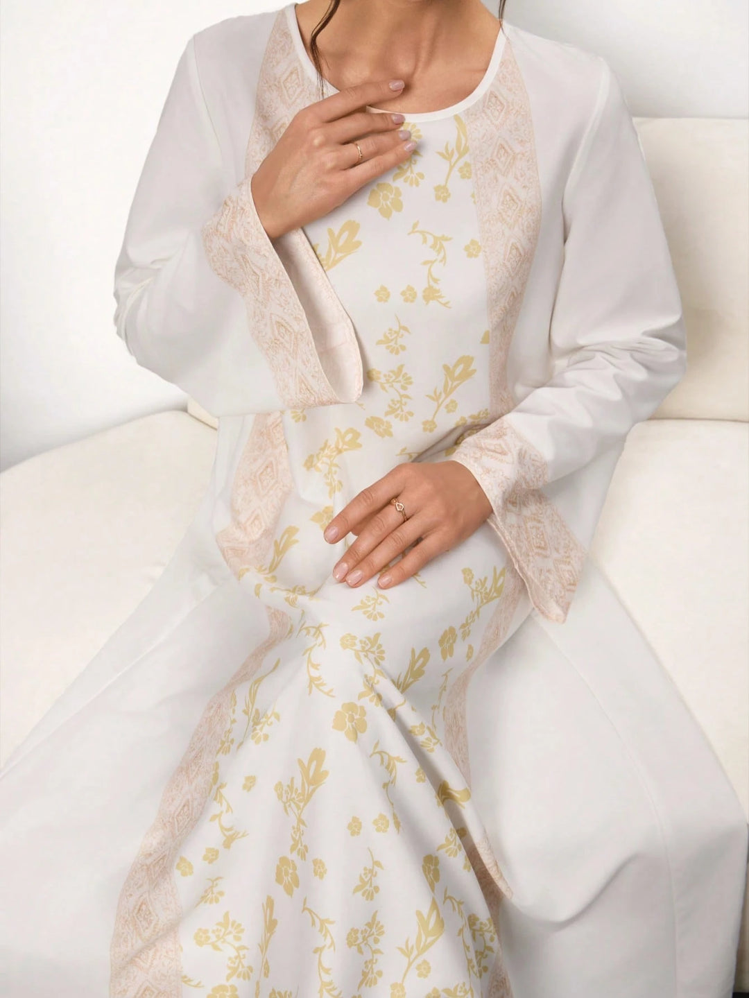 Rochie maxi SHEIN, alb