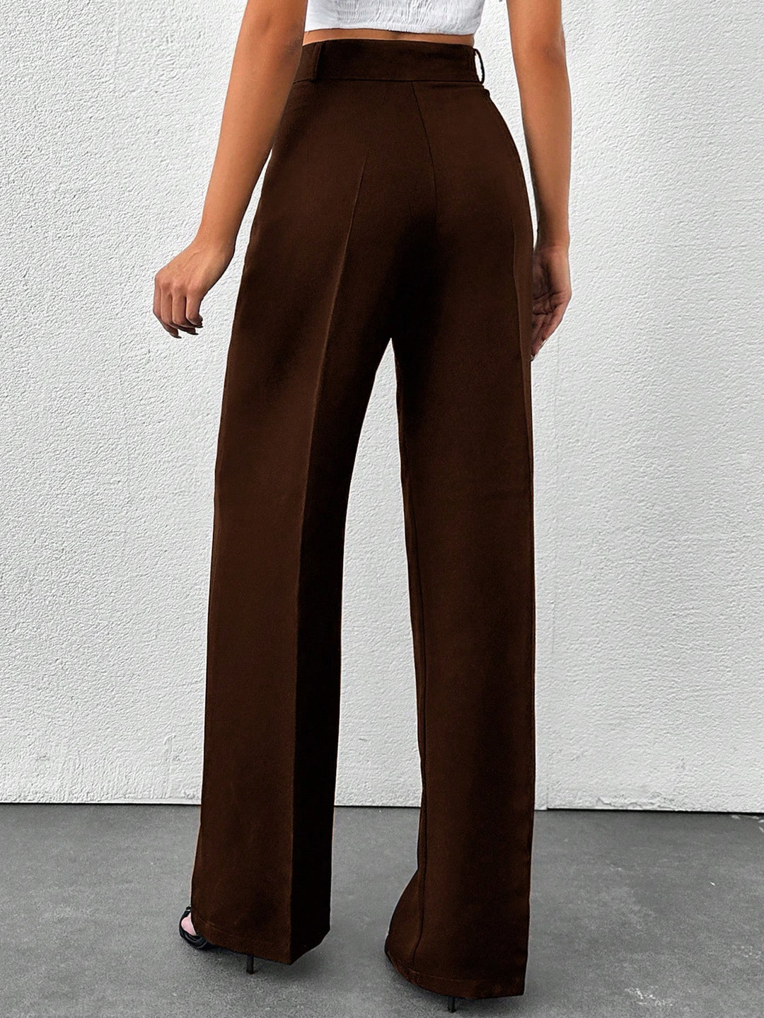 Pantaloni SHEIN, maro