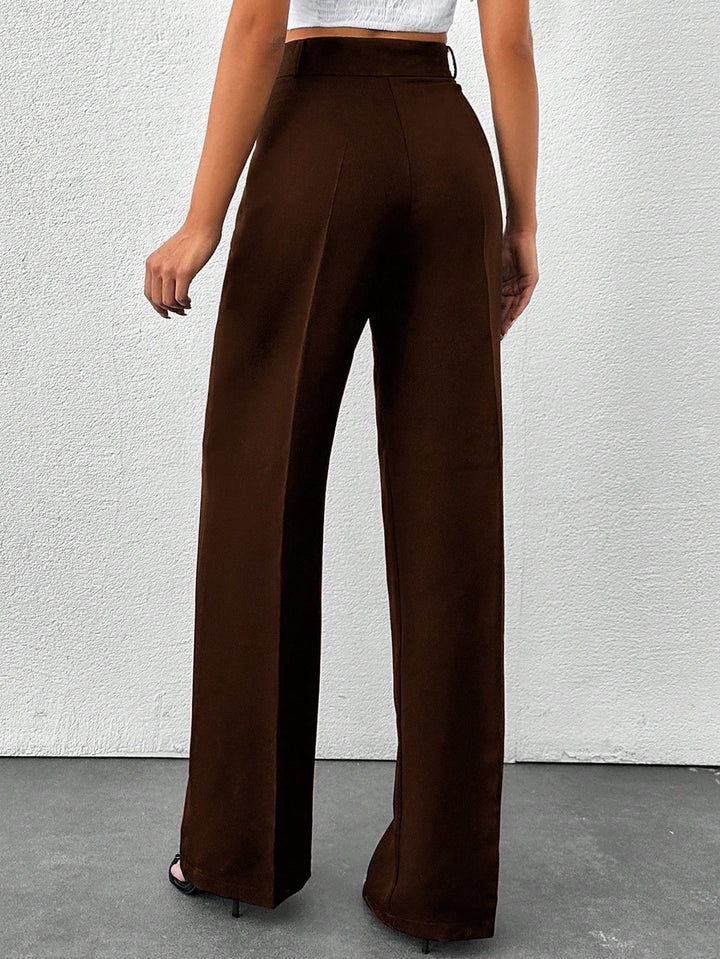 Pantaloni SHEIN, maro