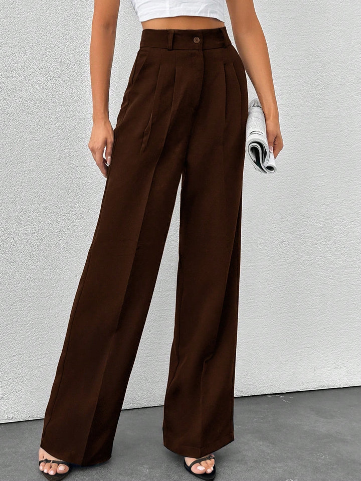 Pantaloni SHEIN, maro