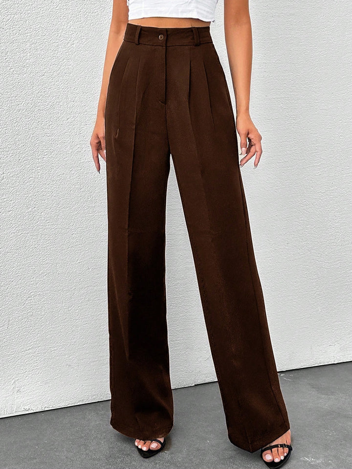 Pantaloni SHEIN, maro