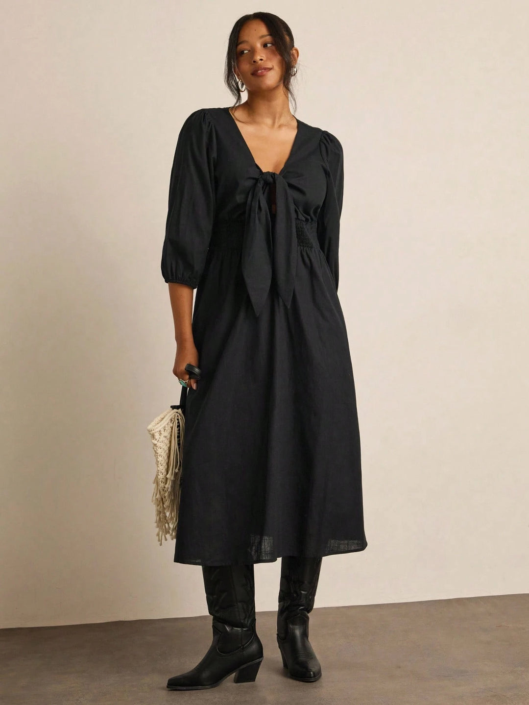 Rochie midi SHEIN, negru