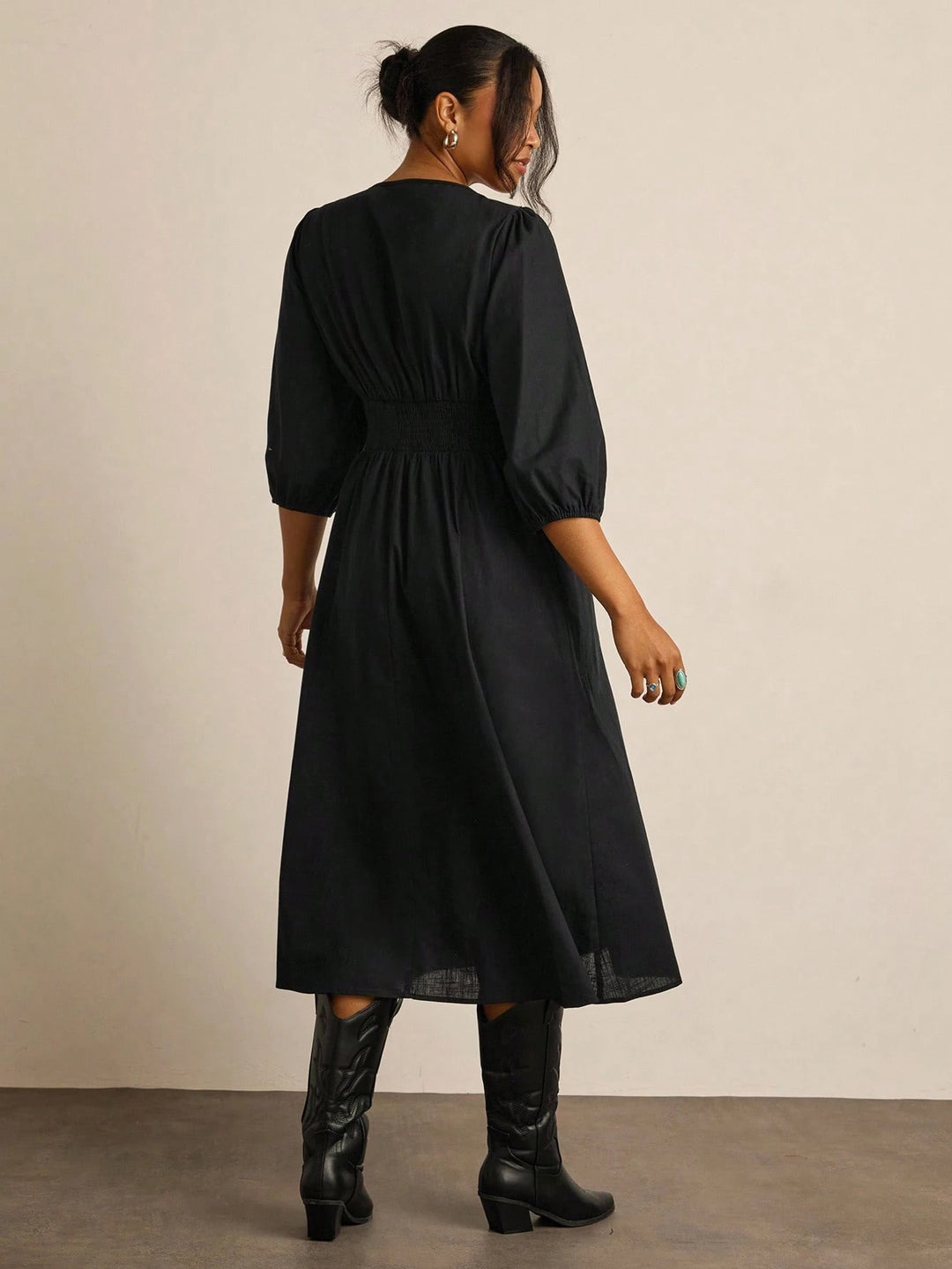 Rochie midi SHEIN, negru