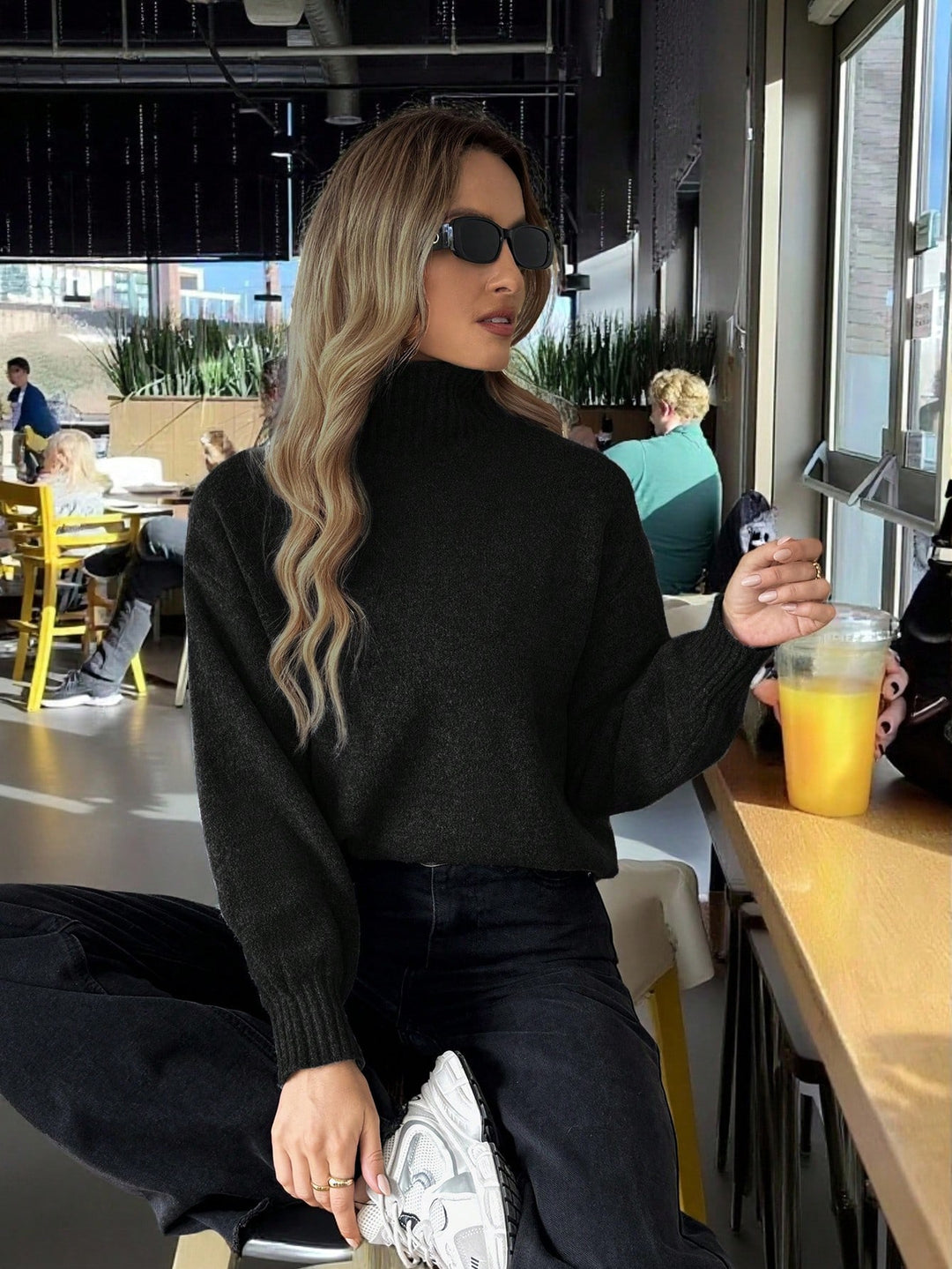 Pulover SHEIN, negru