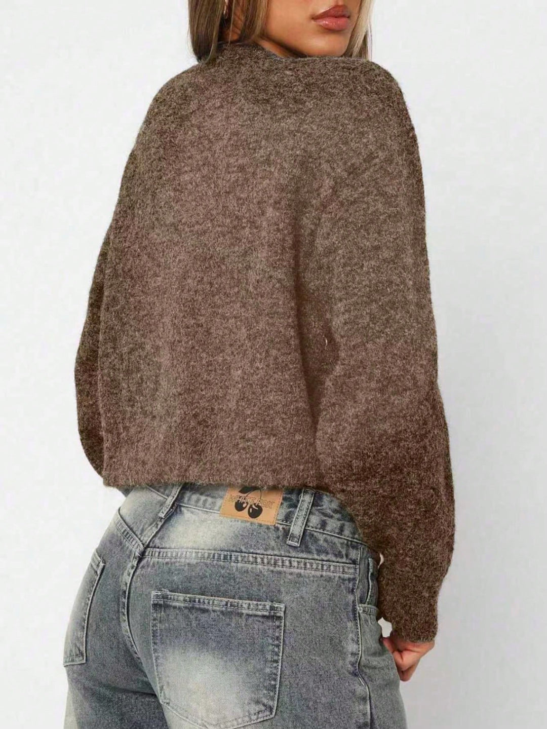 Cardigan SHEIN, maro