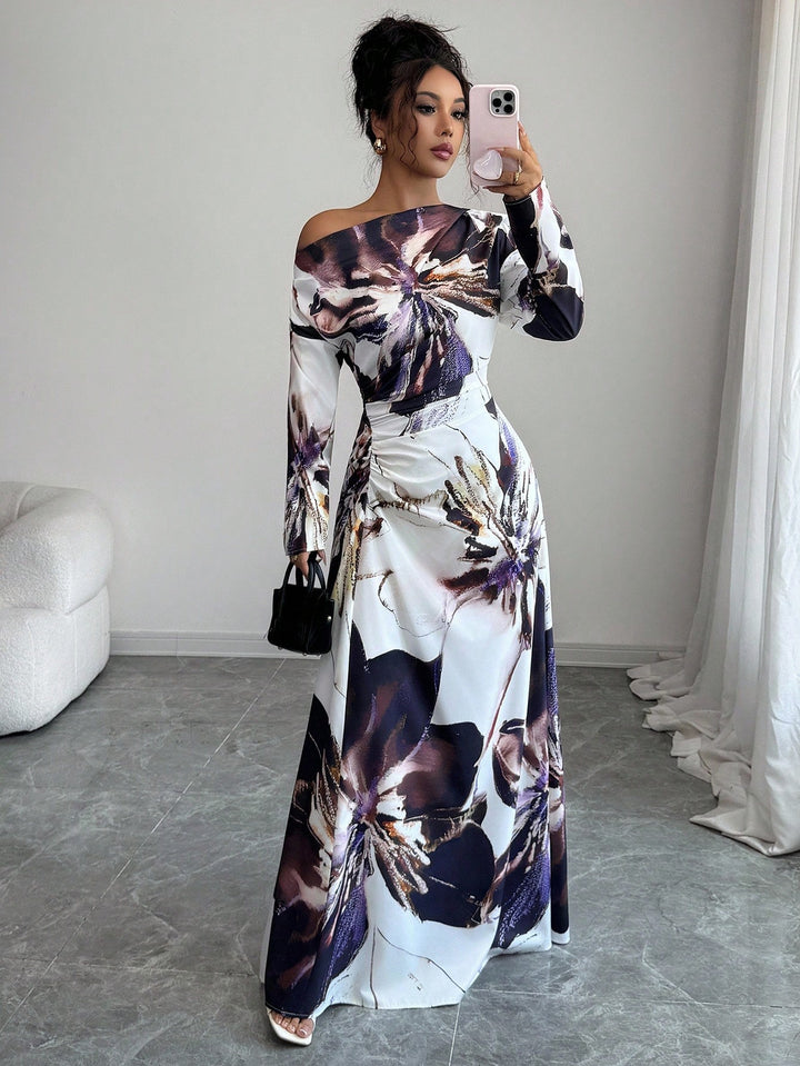 Rochie maxi SHEIN, mix culori