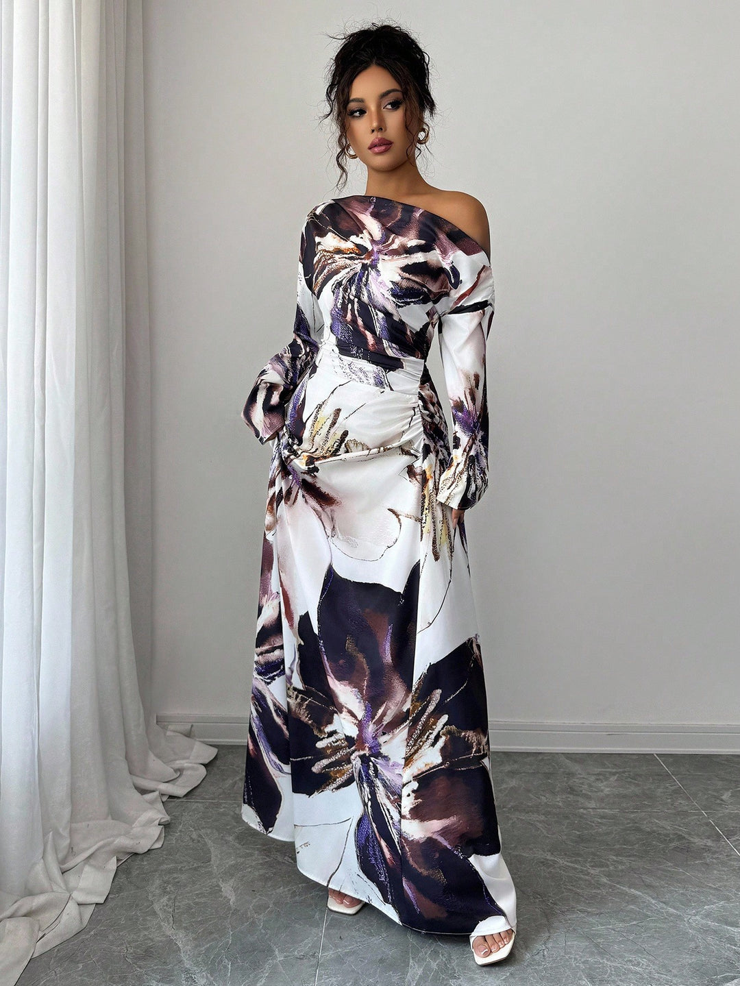 Rochie maxi SHEIN, mix culori