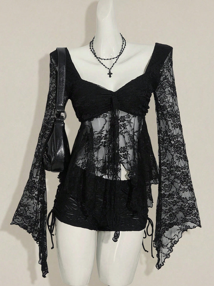 Top SHEIN, negru