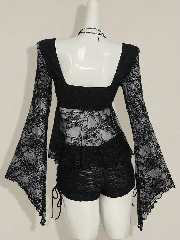 Top SHEIN, negru