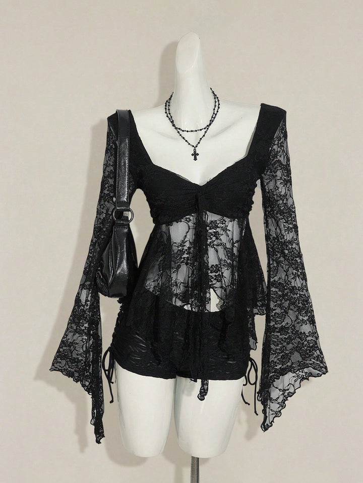 Top SHEIN, negru