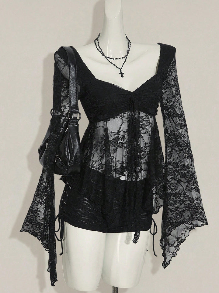 Top SHEIN, negru