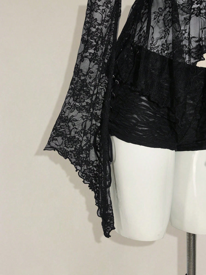 Top SHEIN, negru