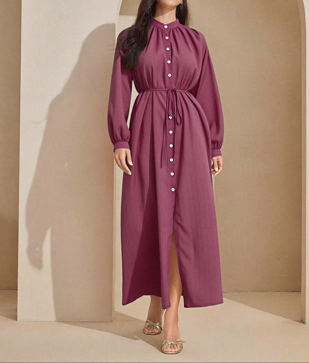 SHEIN maxi ruha, lila