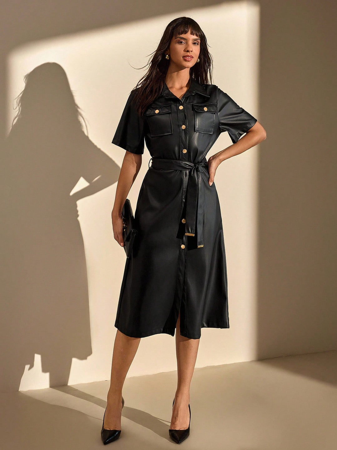 Rochie maxi SHEIN, negru