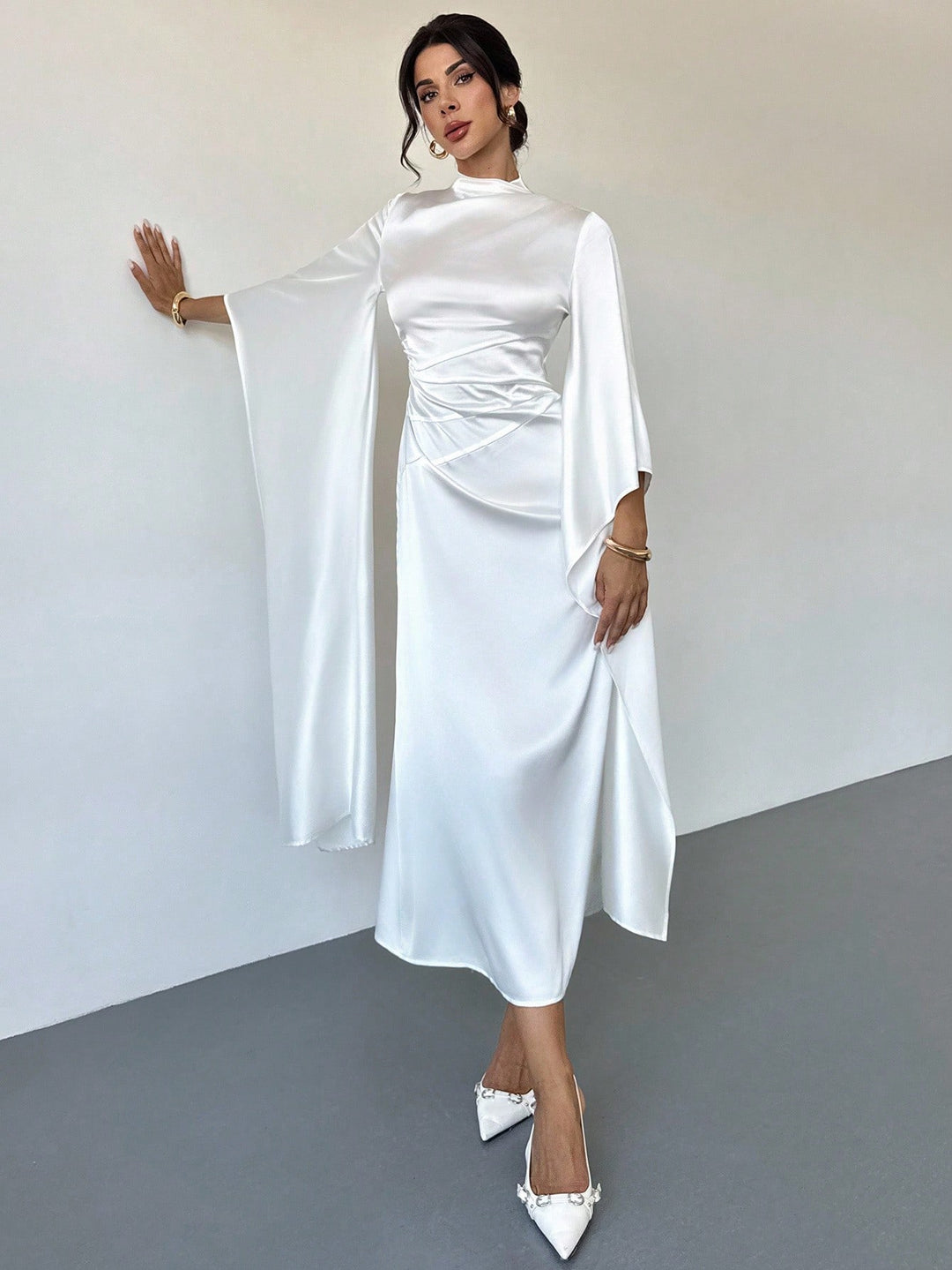 Rochie maxi SHEIN, portocaliu