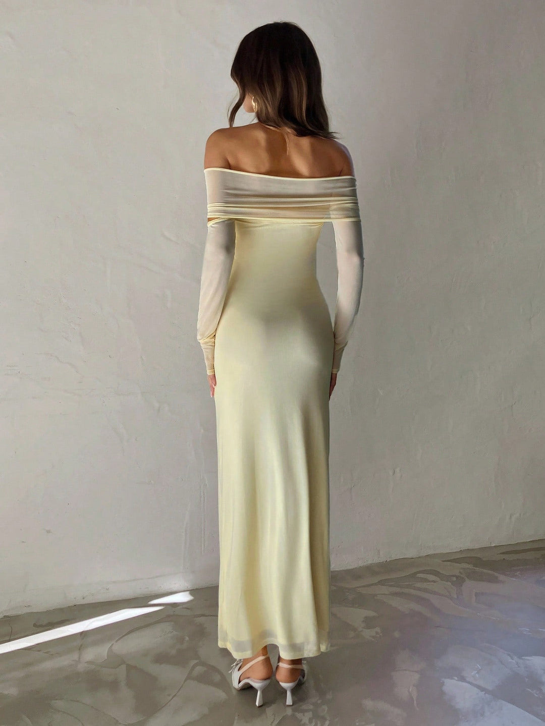Rochie maxi SHEIN, galben