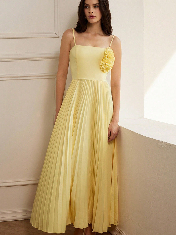 SHEIN Yellow Maxi Dress