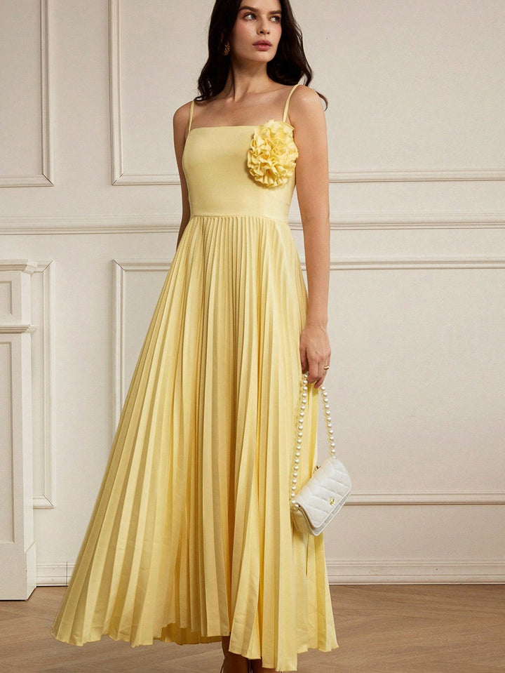 SHEIN Yellow Maxi Dress