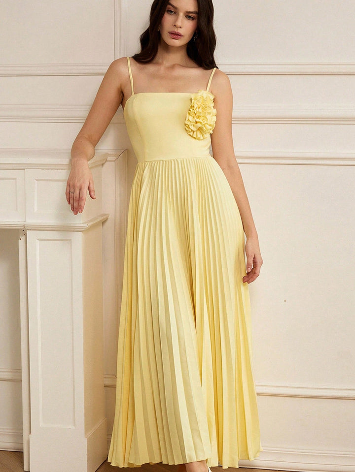 SHEIN Yellow Maxi Dress