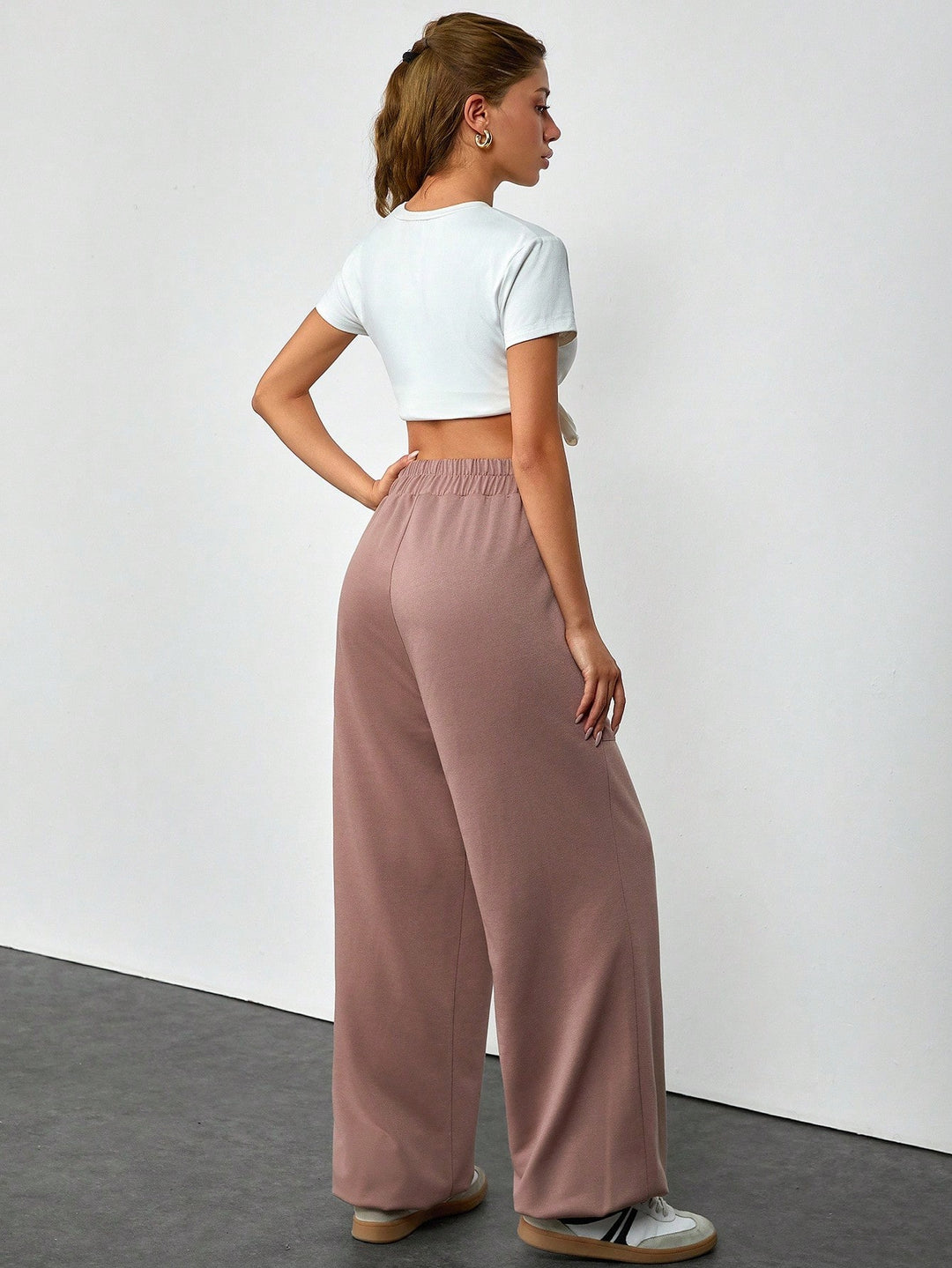 Pantaloni SHEIN, maro