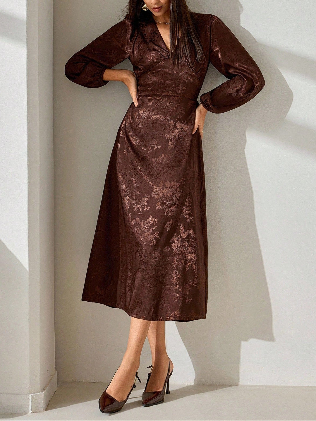 Rochie maxi Shein, maro