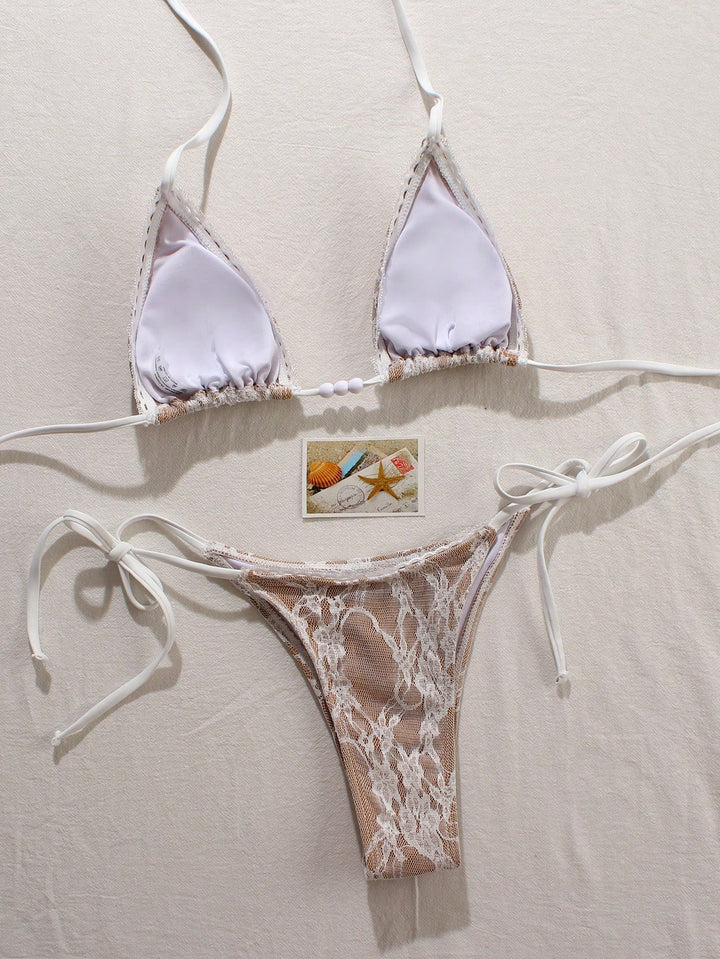 Set bikini SHEIN, alb