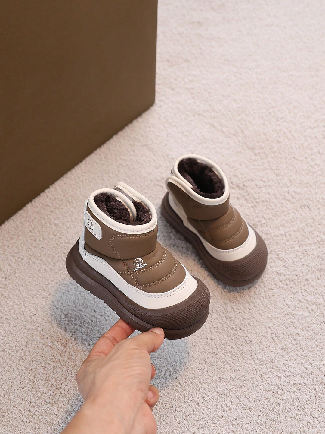 Botine SHEIN, maro