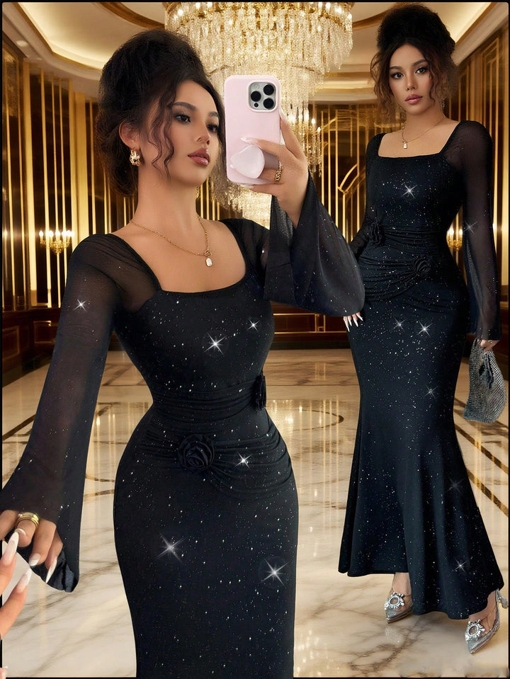 Rochie midi SHEIN, negru