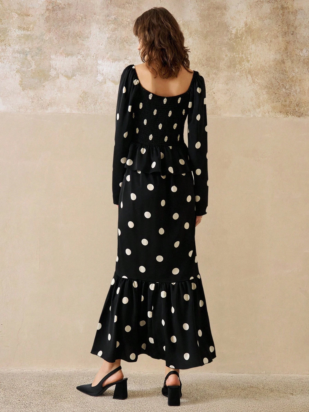 Shein maxi ruha, fekete