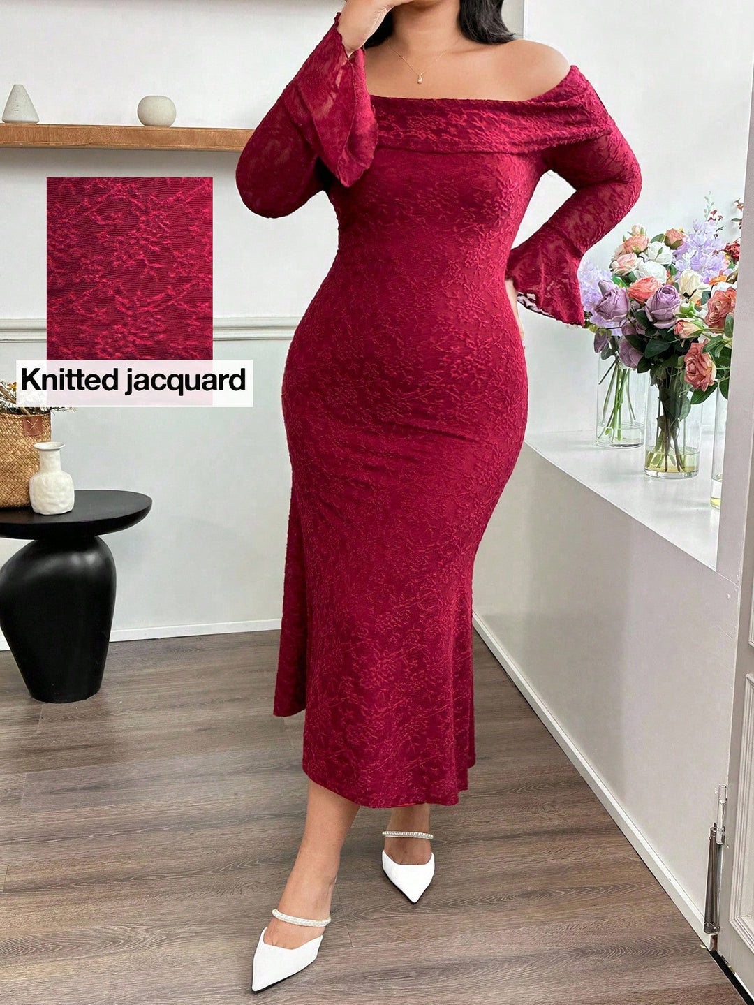 Rochie SHEIN, vișiniu