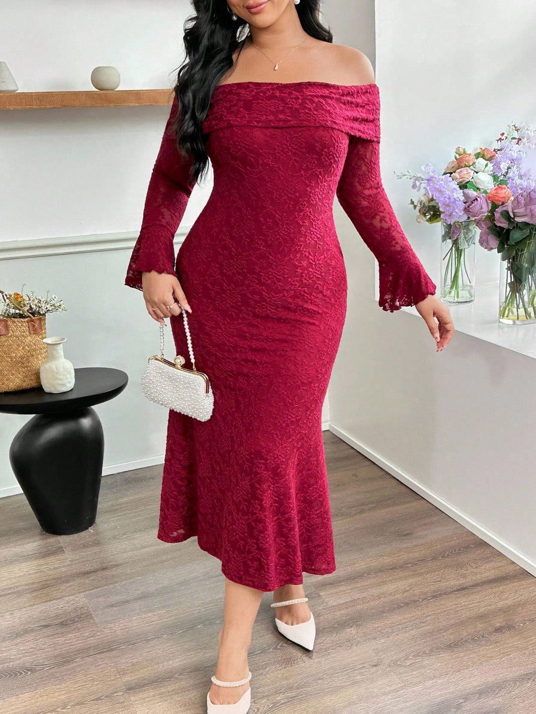 Rochie SHEIN, vișiniu