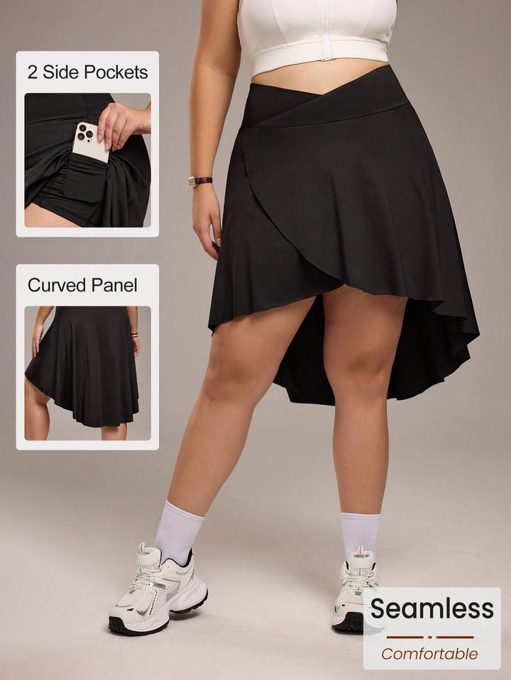 Fustă mini Shein Curve+, negru