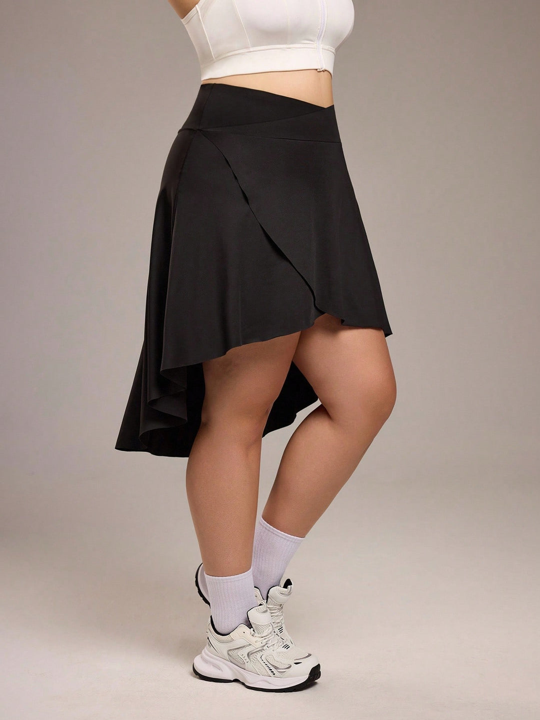 Fustă mini Shein Curve+, negru