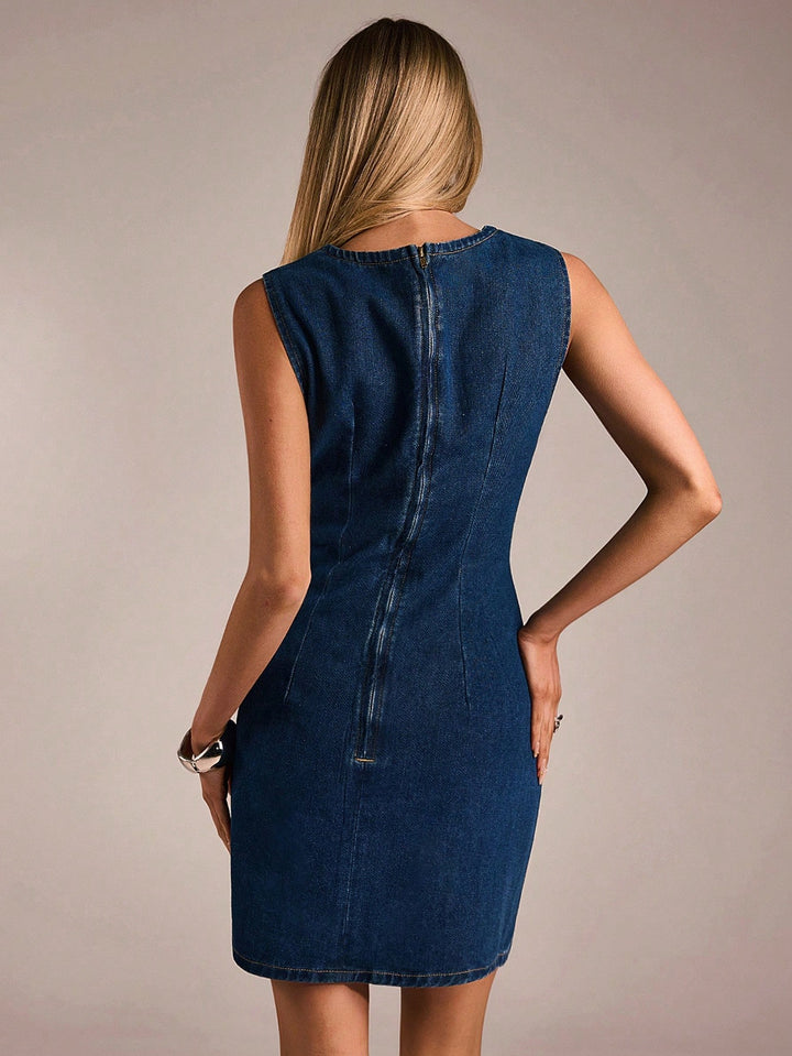 SHEIN mini ruha, kék