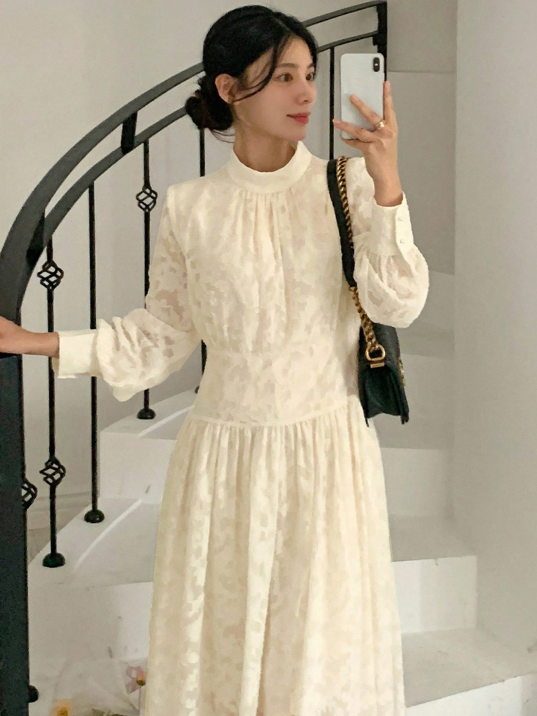 Rochie maxi SHEIN, alb