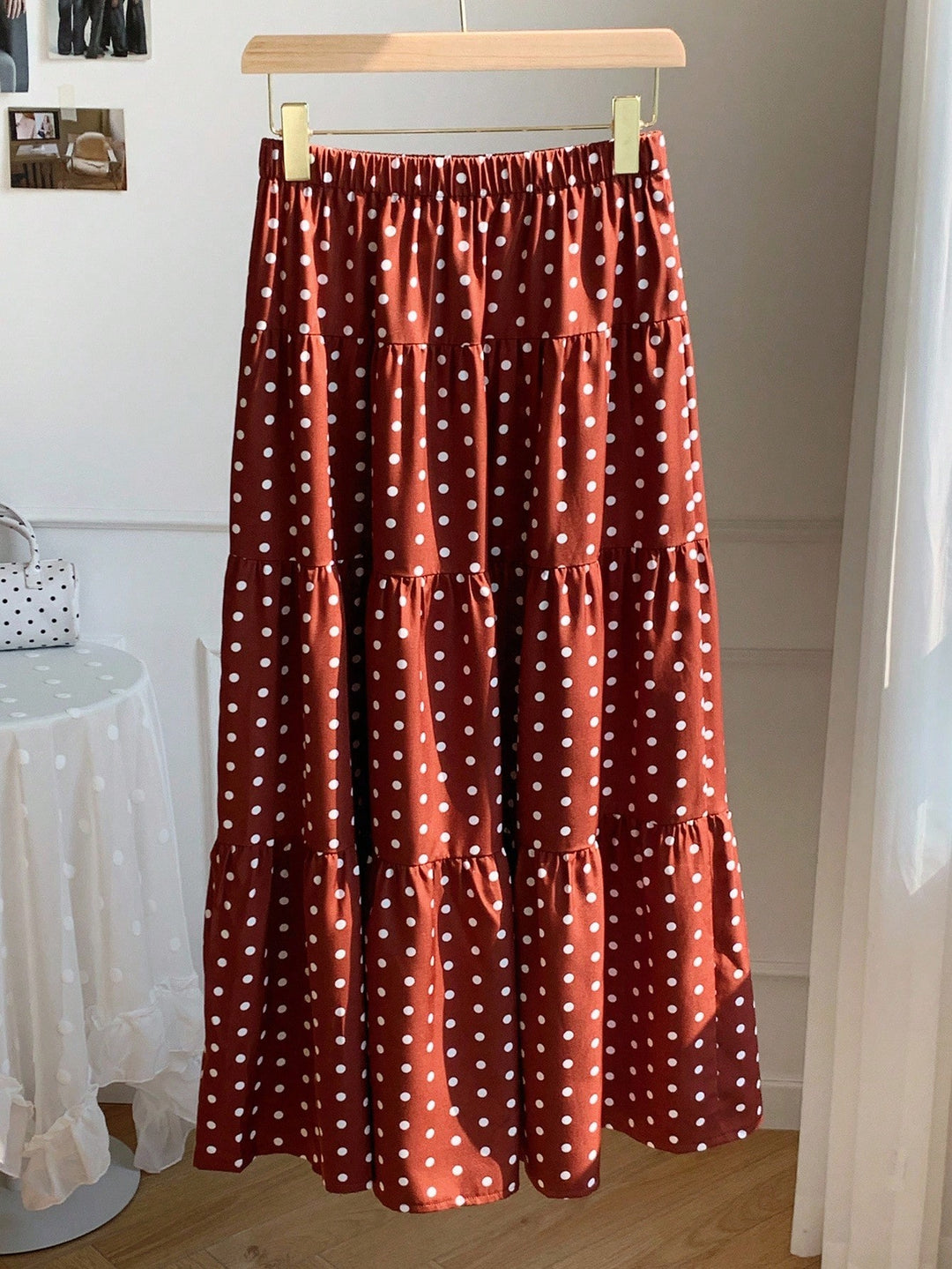 SHEIN maxi szoknya, barna