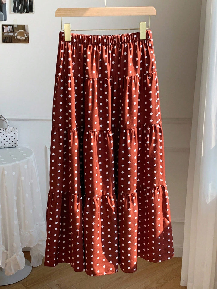 SHEIN maxi szoknya, barna