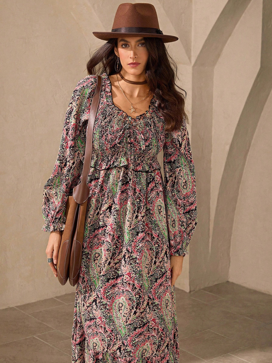 Rochie maxi SHEIN, mix culori