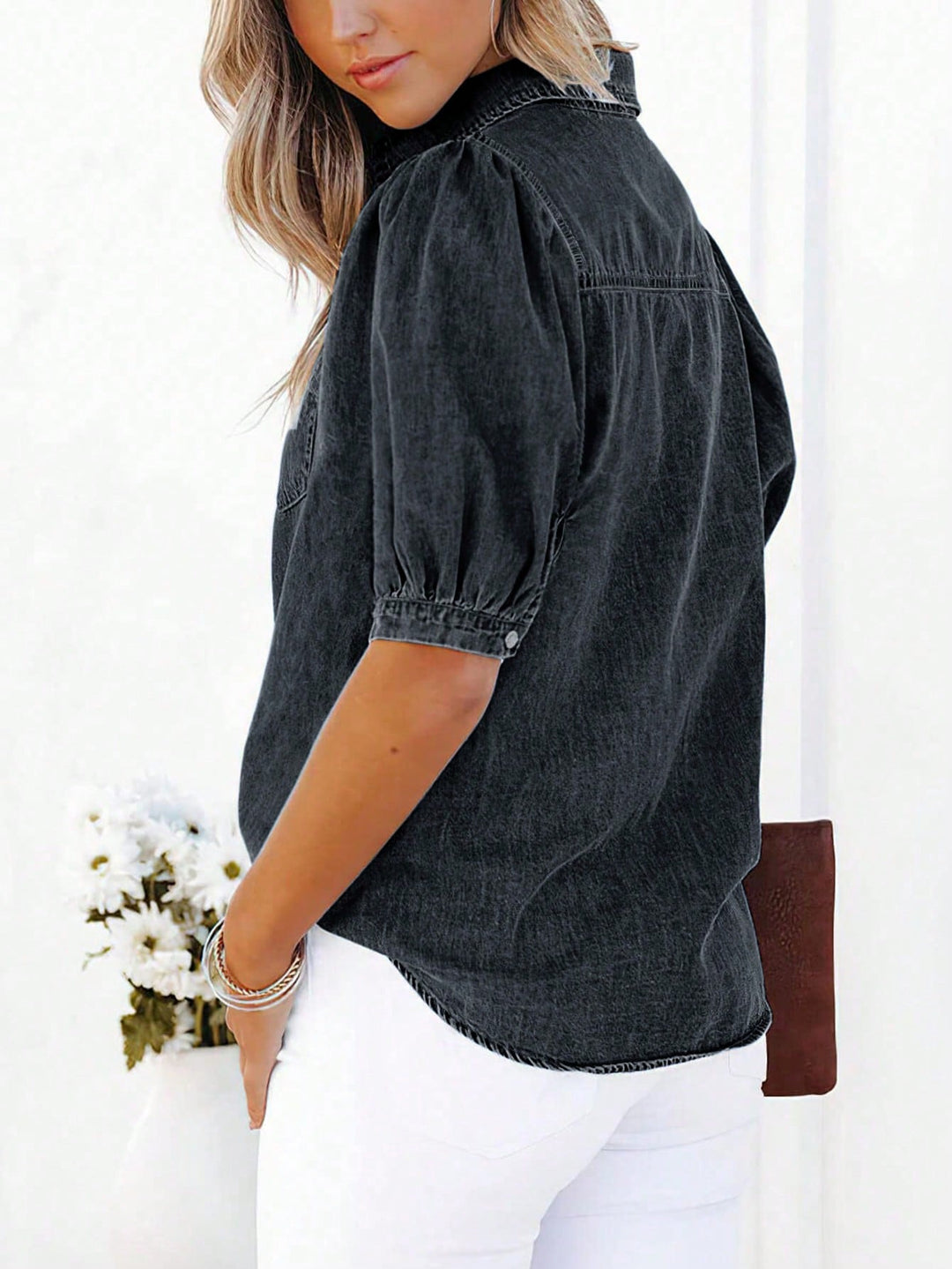 Top SHEIN, negru