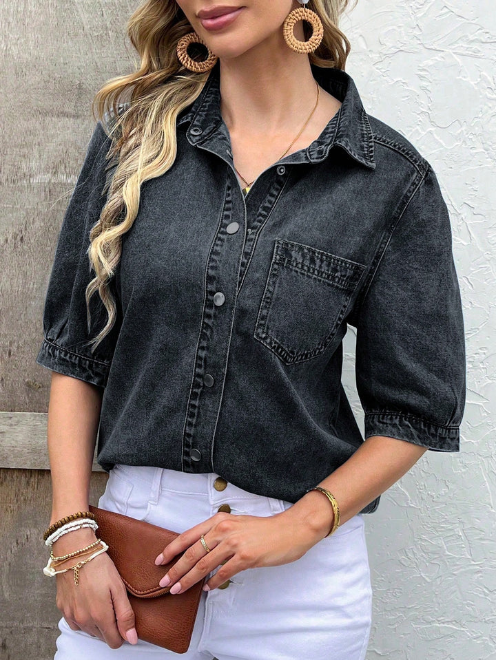 Top SHEIN, negru