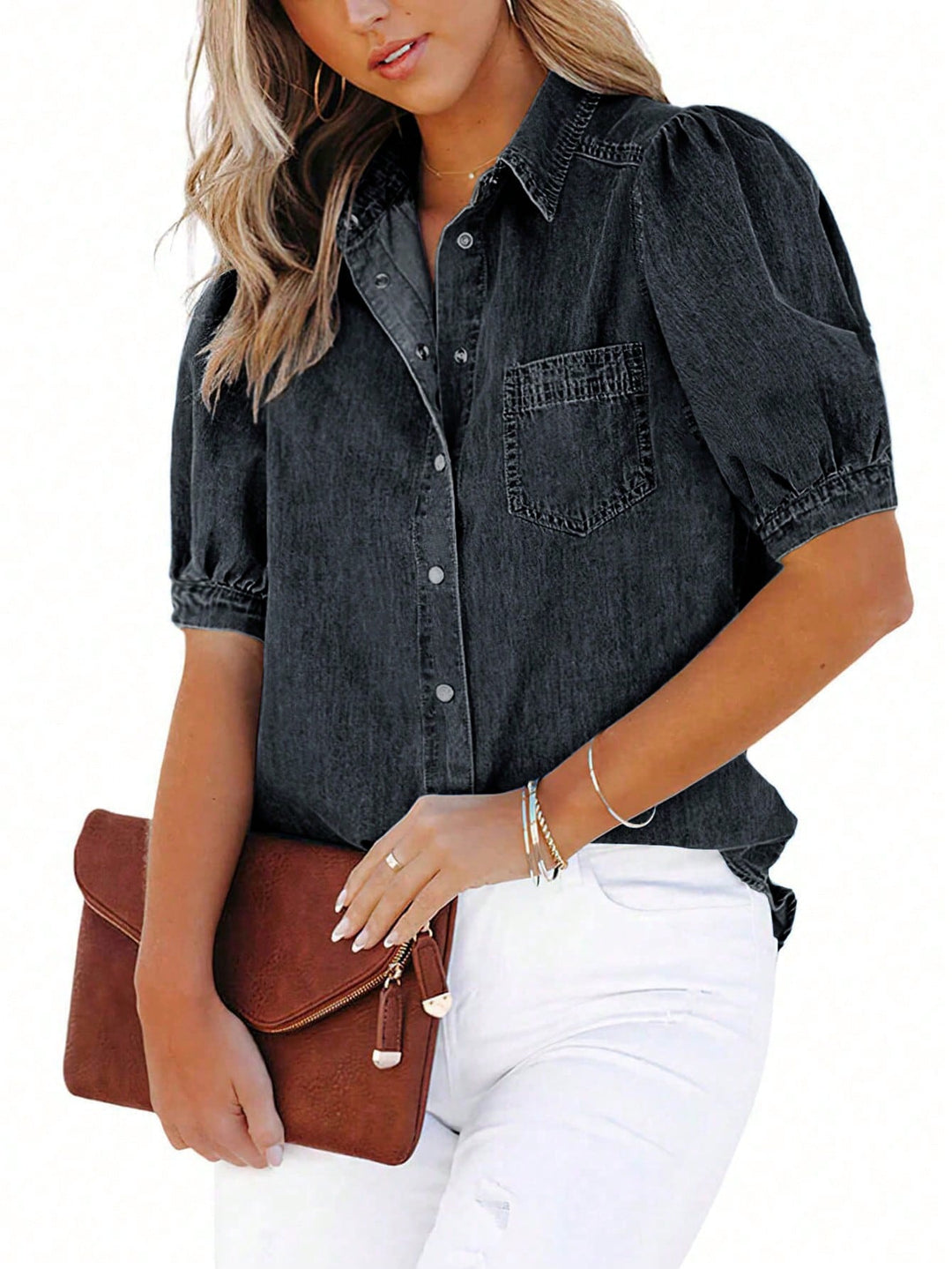 Top SHEIN, negru