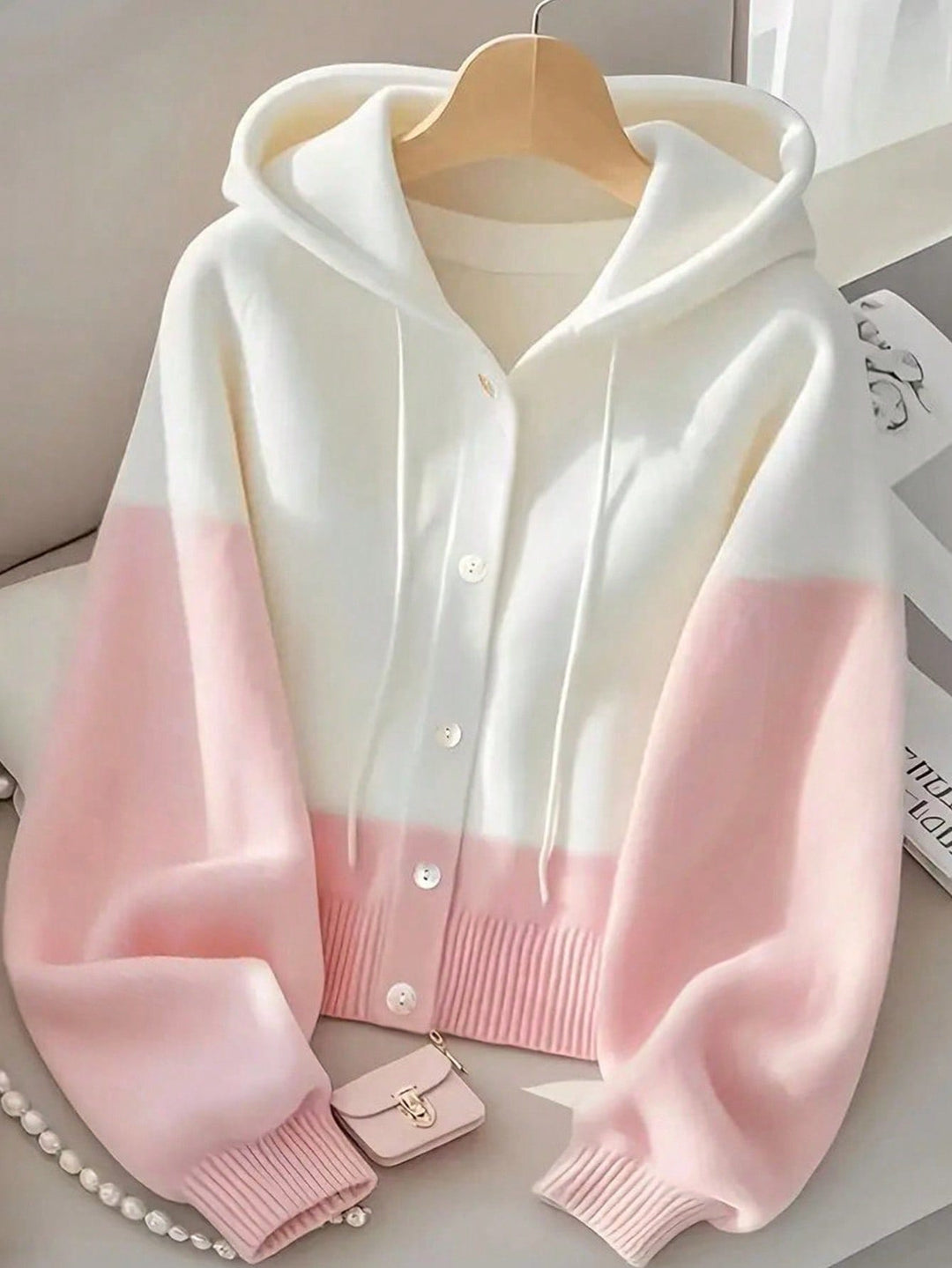 Cardigan SHEIN, alb